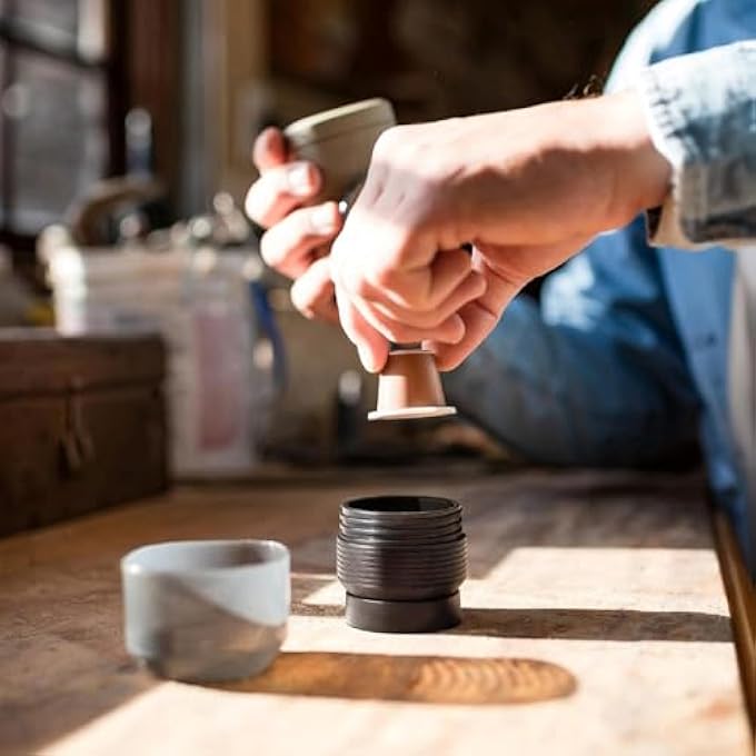 KASTWAVE Portable Espresso Machine Travel Coffee Machine For Camping Compatible With Ns Capsules  Ground Coffee 18 Bar Small Handheld Coffee Maker For Hiking Rv Home - Image 2