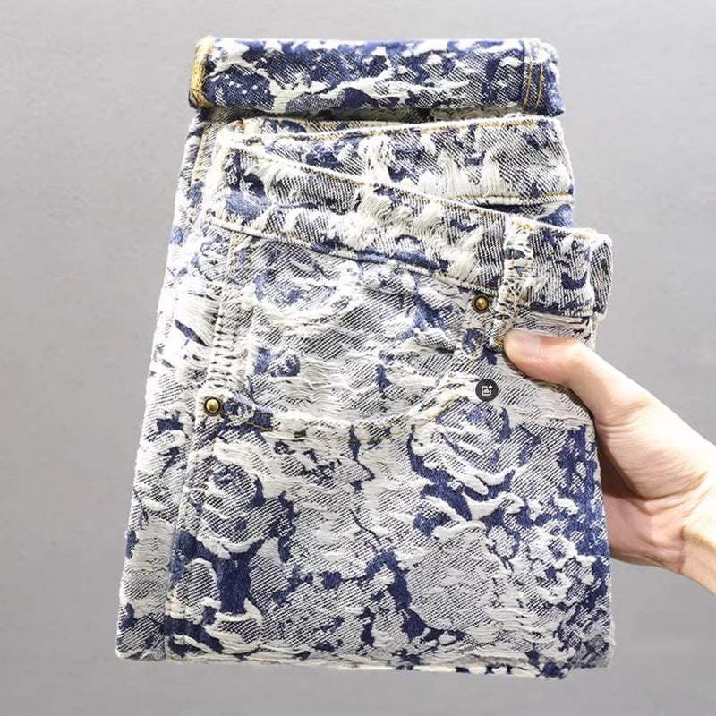 Unisex Classic Denim Jeans Loose Fit Daily Outdoor Wear - Image 4