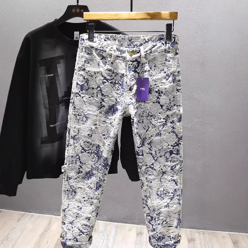 Unisex Classic Denim Jeans Loose Fit Daily Outdoor Wear - Image 3