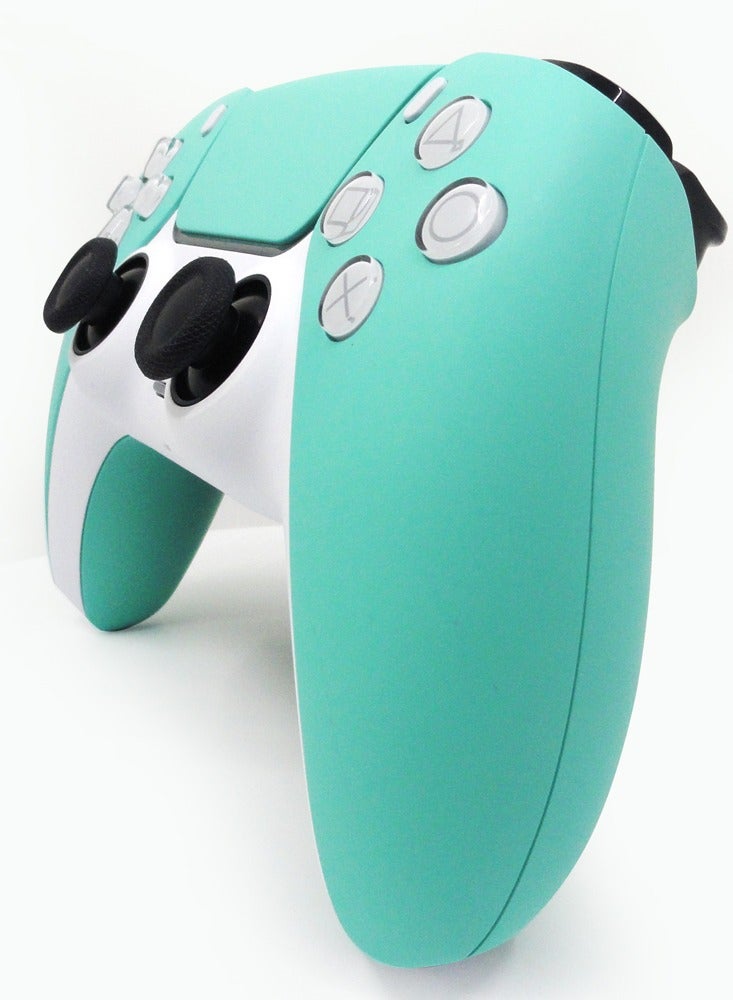 CRAFT by MERLIN PAINTED PLAY STATION 5 DUAL SENSE WIRELESS CONTROLLER GREEN VALLEY - Image 2