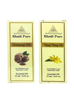 Khadi Pure Nutmeg & Ylang Ylang Essential Oil 15 Ml (Pack Of 2) 