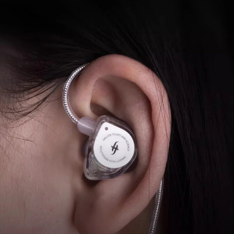 كي زد كابل وموصل Simgot EW100 Hifi in-Ear Wired Earphones Dual Cavity Dynamic High Performance Monitor Music Headset with Detachable Cable, NO MIC - Image 5