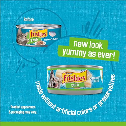 Friskies Purina Friskies Wet Cat Food Pate, Mariner’s Catch - (Pack of 24) 5.5 oz. Cans - Image 2