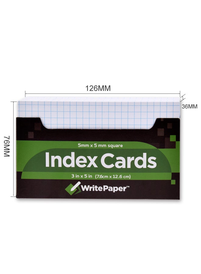 Kaisa Index Cards, 5mm White Grid, 210 Sheets, Sticky Notes, Record Cards, English Vocabulary Cards - Image 5