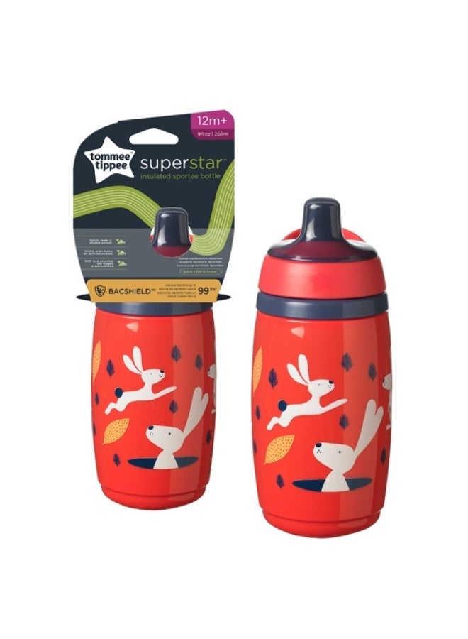tommee tippee Superstar Sportee Insulated Water Bottle Red 266 ML - Image 5