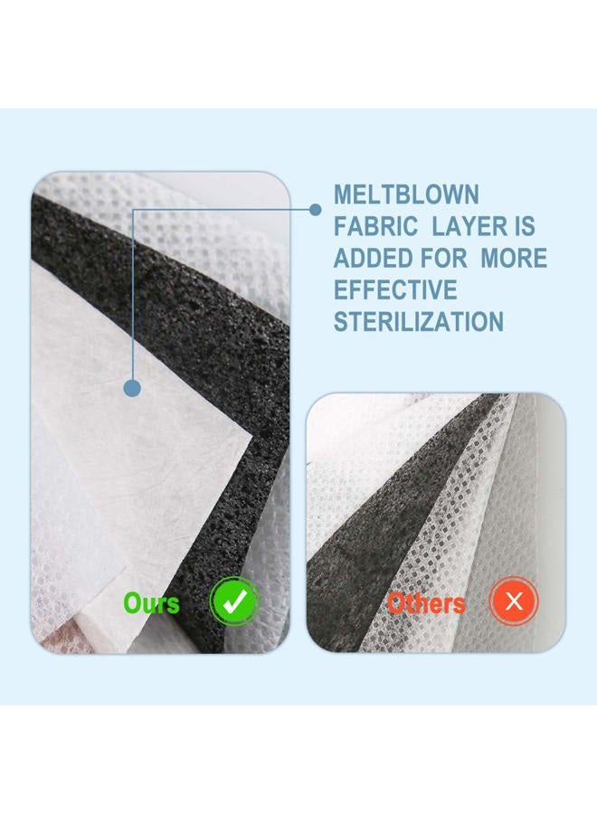 Tomorotec 30-Pack Face Mask Filter Replacement Pad, Activated Carbon Meltblown Fabric 5-Layer Replacement Filter Pads for Reusable Dust Face Mask Breathable for Woodwork Universal Fit Adult Size - Image 2