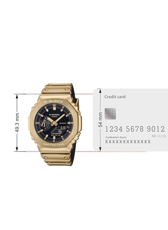 G-SHOCK Casio G-Shock GM-2100YMG-9ADR Analog-Digital Men's Watch with Gold-Tone Bezel - Image 5