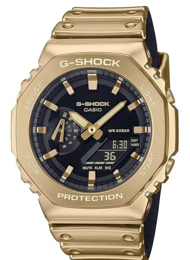 G-SHOCK Casio G-Shock GM-2100YMG-9ADR Analog-Digital Men's Watch with Gold-Tone Bezel - Image 1