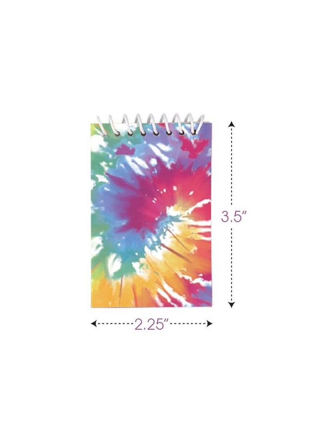 ArtCreativity Mini Tie Dye Notebooks, Pack Of 16, Small Spiral Notepads With Colorful Designs, Cute Stationery Supplies For School And Office, Fun Birthday Party Favors, Goodie Bag Fillers For Kids - Image 4