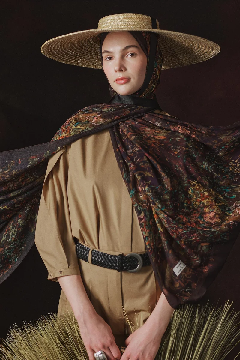Fresh Scarfs X DeFacto Soft Botanic Viscose Scarf