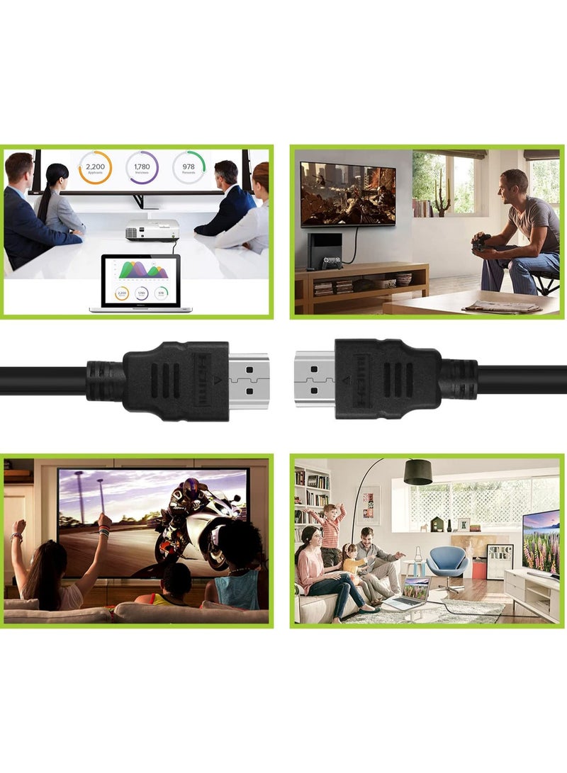 يويو تيك كابل HDMI بدقة 4K، منفذ HDMI 2.0، سرعة نقل بيانات 18 جيجابت في الثانية، يدعم دقة 4K بمعدل 60 هرتز، سلك فيديو HDMI إلى HDMI فائق الوضوح ثلاثي الأبعاد، كابل HDMI مضفر، متوافق مع MacBook Pro، تلفزيون UHD، Nintendo Switch، Xbox، PlayStation PS5/4، الكمبيوتر الشخصي/الكمبيوتر المحمول، طول 10 أمتار - Image 5