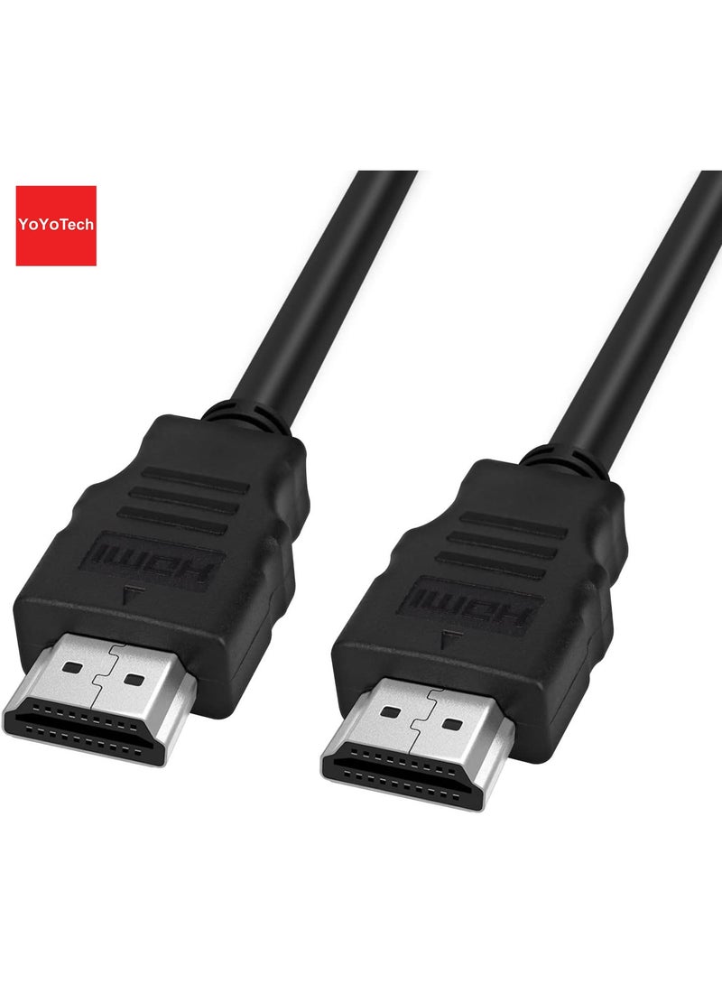 يويو تيك كابل HDMI بدقة 4K، منفذ HDMI 2.0، سرعة نقل بيانات 18 جيجابت في الثانية، يدعم دقة 4K بمعدل 60 هرتز، سلك فيديو HDMI إلى HDMI فائق الوضوح ثلاثي الأبعاد، كابل HDMI مضفر، متوافق مع MacBook Pro، تلفزيون UHD، Nintendo Switch، Xbox، PlayStation PS5/4، الكمبيوتر الشخصي/الكمبيوتر المحمول، طول 10 أمتار - Image 1