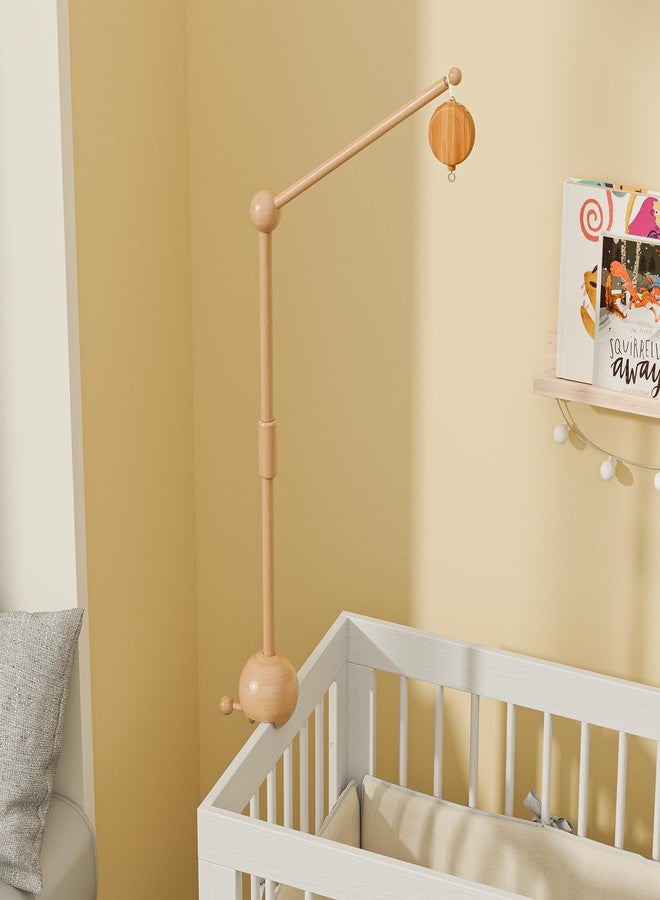 GIJIR Crib Mobile Arm with Music Box,32.5 Inch Crib Mobile Stand,Wooden Mobile Arm for Crib (2 Modes,360°Adjustable,100% Beech Wood) Baby Crib Mobile for Boy and Girl - Image 5