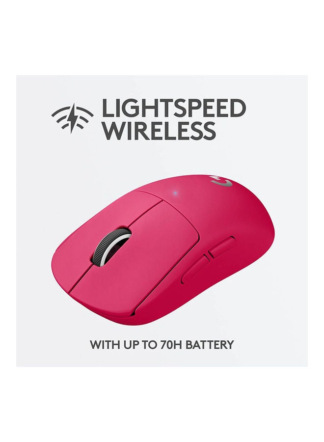 Logitech G Pro X Superlight Magenta Gaming Mouse - Image 3