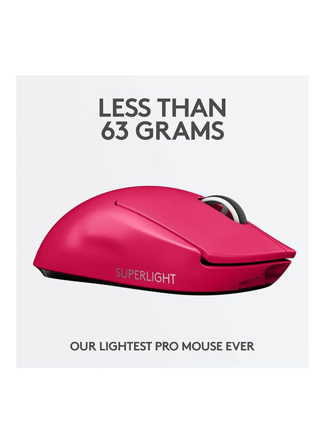 Logitech G Pro X Superlight Magenta Gaming Mouse - Image 4