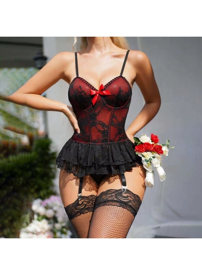 لانجيري تنكري نسائي دانتيل – تصميم أنثوي جذاب - Image 3