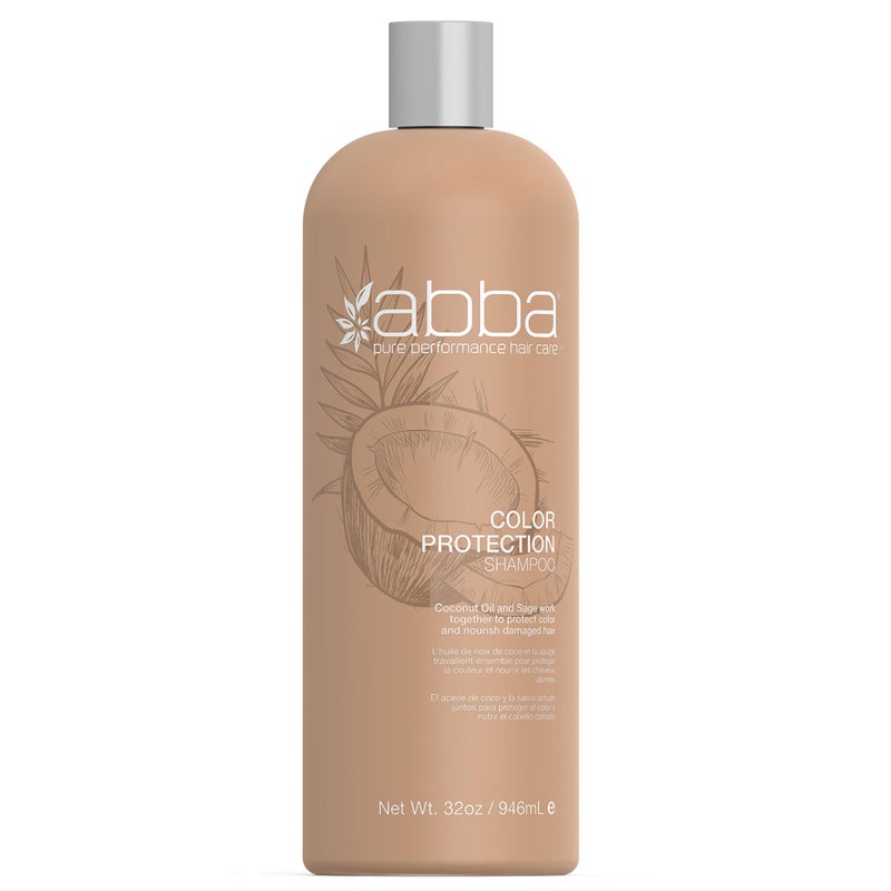 ABBA Color Protection Shampoo, Coconut Oil & Sage, 32 Fl Oz - Image 1