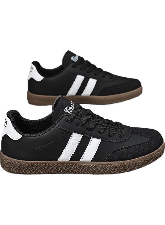 Warrior Men'S Shoes, Autumn Breathable Casual Sneakers, Men'S Retro Skateboard Shoes, Dexun Forrest Gump Shoes, 0053 Black And White, Size 41 - Image 3