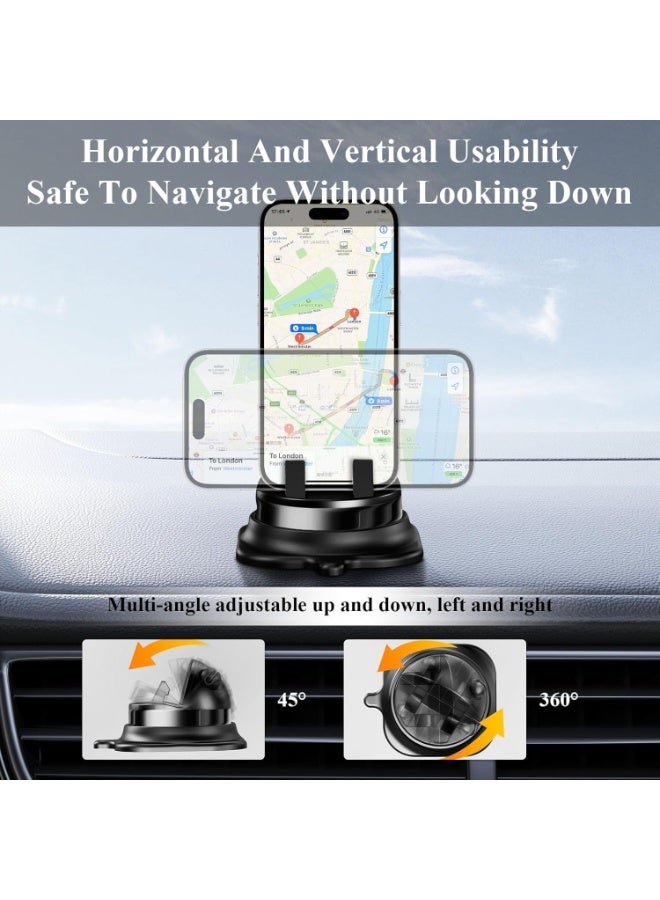 حامل موبايل للسيارة قابل للدوران 360° - مثبت لوحة قيادة فائق الثبات | متوافق مع iPhone 16 Pro Max/15/14/13 وسلسلة Samsung S24/23 وجميع الهواتف الذكية. - Image 5