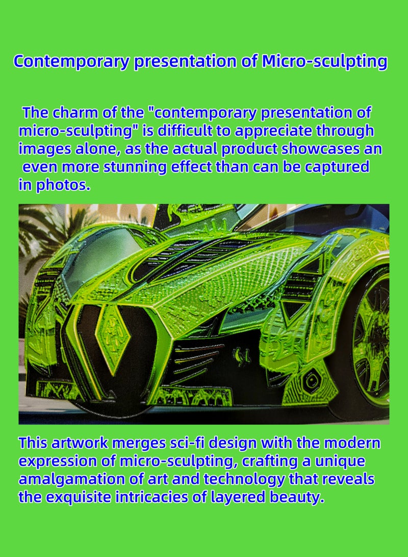 Painting - "CAR 021" by CHEN GUAN HONG: Future Sect Digital Art Creation, Sci-Fi Modern Artistic Design, Contemporary Presentation of Micro-Sculpting. This work is currently available exclusively on Platform "Noon";The following themes are related to the works: Artwork,Decorative Painting ,Modern Artwork,Abstract Paintings,Wall Art ,Interior Decoration,Home Decor,Classic Decor,Custom Painting,Office design,Commercial design,Model home design,Clubhouse interior design,Furniture design,Landscape design,Architecture design,Soft decoration,Molding,Villa design,Decorating,Interior Design,Residential Interior Design,Commercial Decorating,Budget-Friendly Decor Ideas,Modern Home Decor Trends,Vintage Decor Inspirations,Small Space Solutions,City-Specific Interior Designers,Tips for Maximizing Small Living Spaces,Latest Trends in Home Decor for 2025. - Image 4