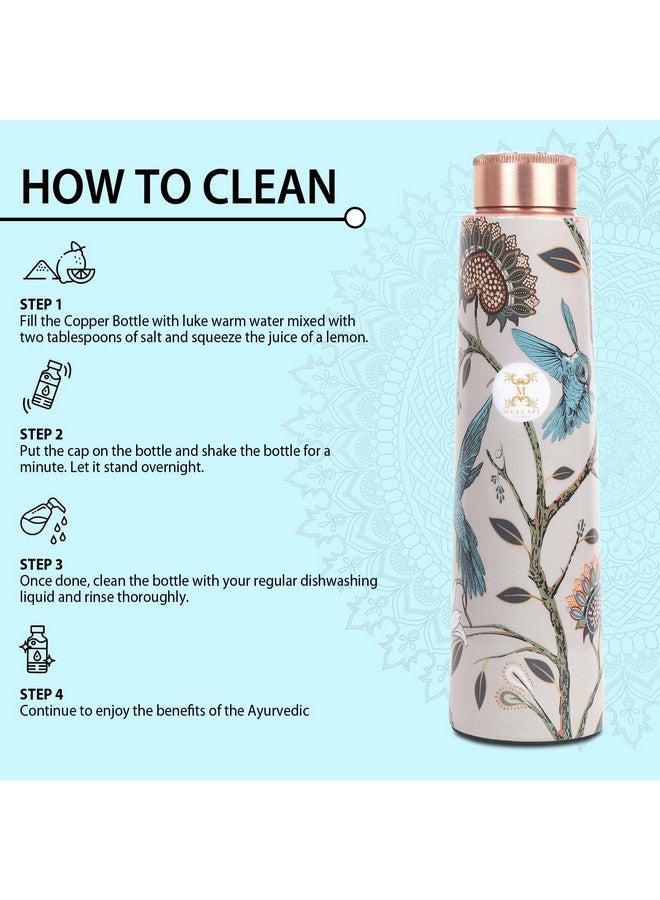 MERCAPE® - 100% Pure Copper Water Bottle | Leak Proof, Durable & Rust Proof | Non-Toxic & BPA Free Bottles | Eco Friendly Water Bottle (900 ml) (Pack of 1) - Image 4