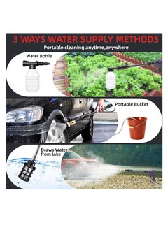 makute 20V Cordless Pressure Washer With 2 Pcs Large Capacity Battery For Washing Cars Fences And Siding  - Image 2