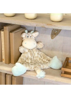 DEMDACO Colby Giraffe Sky Blue Children'S Plush Rattle Blankie  - Image 4