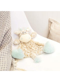 DEMDACO Colby Giraffe Sky Blue Children'S Plush Rattle Blankie  - Image 3