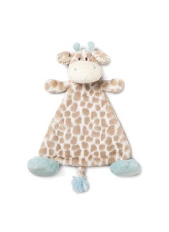 DEMDACO Colby Giraffe Sky Blue Children'S Plush Rattle Blankie  - Image 1