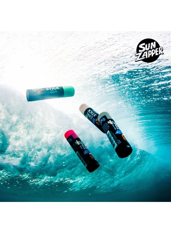 Sun Zapper Zinc Oxide Sunscreen Stick Mineral Green SPF 50+ Water Resistant for Face & Body, Adults, Kids (0.42 Oz, 12g) Broad Spectrum Sun Block, Made in Australia - Image 5