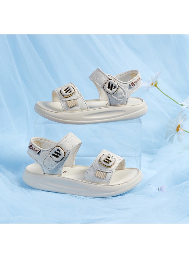 Bumblebee Girls' Open-toe Sandals Summer Hollow-out Casual Anti-slip Children's Beach Shoes Fashion Princess Sandals - Image 5