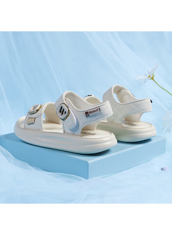 Bumblebee Girls' Open-toe Sandals Summer Hollow-out Casual Anti-slip Children's Beach Shoes Fashion Princess Sandals - Image 4