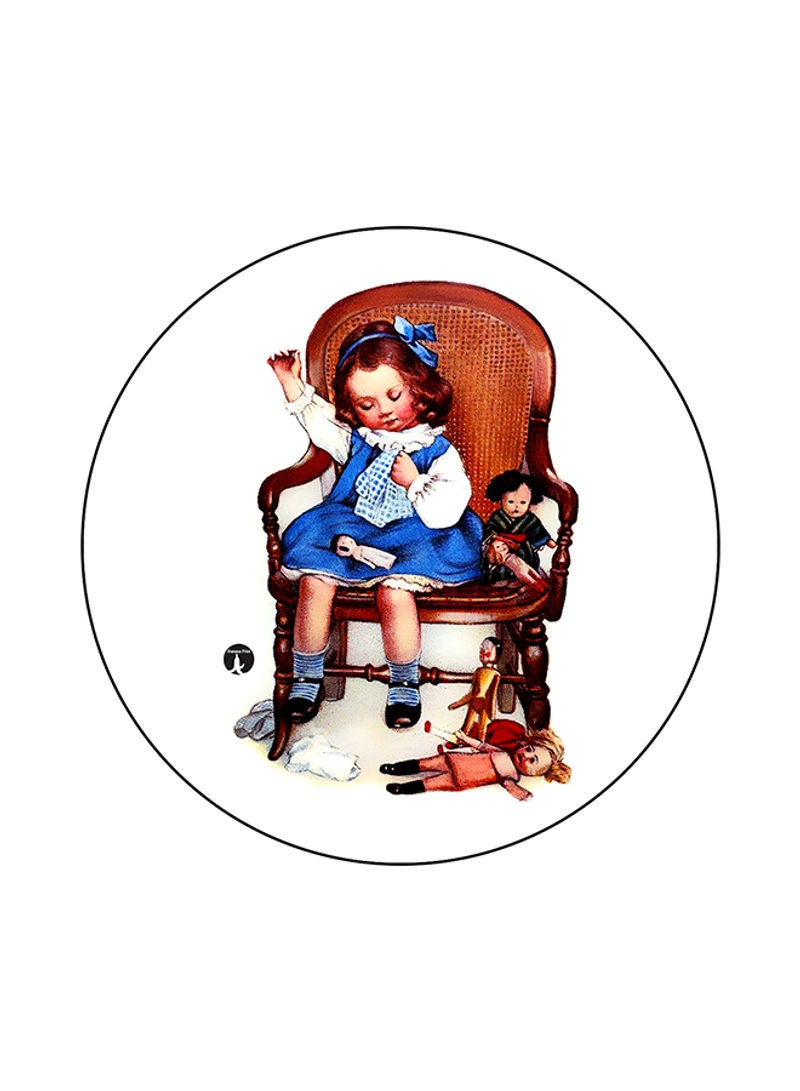 RKN A Girl Printed Mouse Pad Multicolour