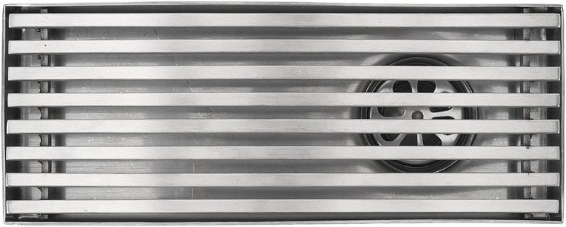 Linear Shower Drain, Stainless Steel Rectangular Floor Drain with Odor Design for Bathroom Balcony Home Use (Side) - Image 1