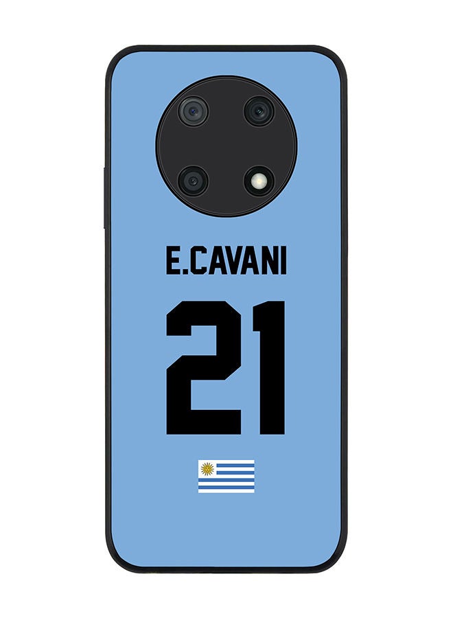 Stylizedd Rugged Black edge case for Huawei nova Y90 Slim fit Soft Case Flexible Rubber Edges Anti Drop TPU Gel Thin Cover - Football Team - Uruguay Player Name - E.Cavani - Image 1