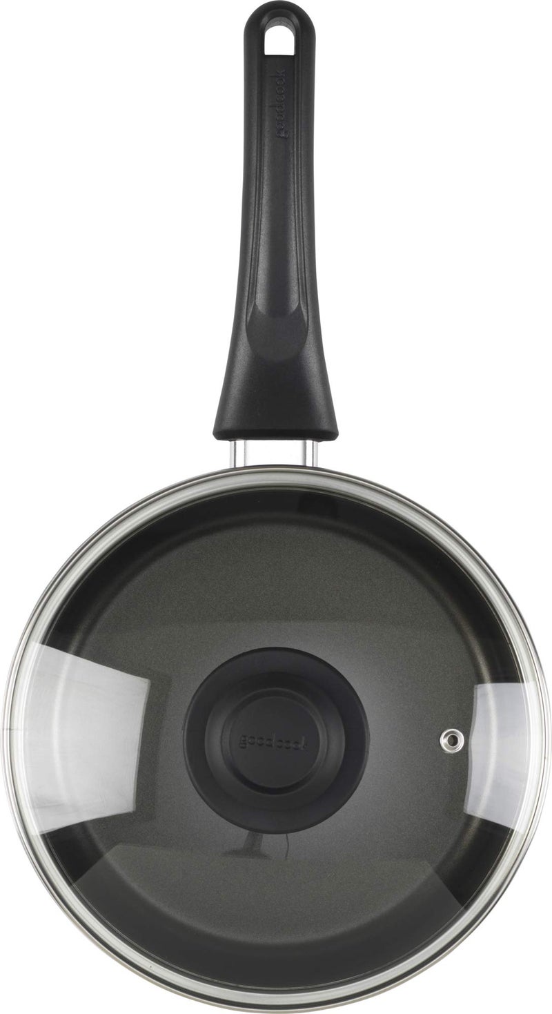 GoodCook Everyday Sauce Pan with Lid, 3 Quart, Black - Image 4