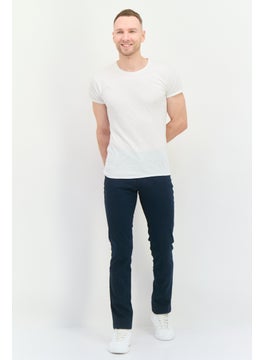 GANT Men Slim Fit Solid Chino Pants, Navy  - Image 4