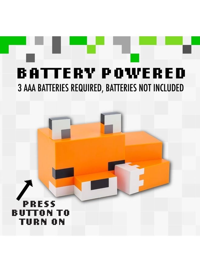 هومستر Minecraft لطيف فوكس ضوء ليلي ، لون برتقالي ناعم ، ديكور Minecraft ومصباح المكتب لغرفة الألعاب أو غرفة النوم للأطفال - Image 4