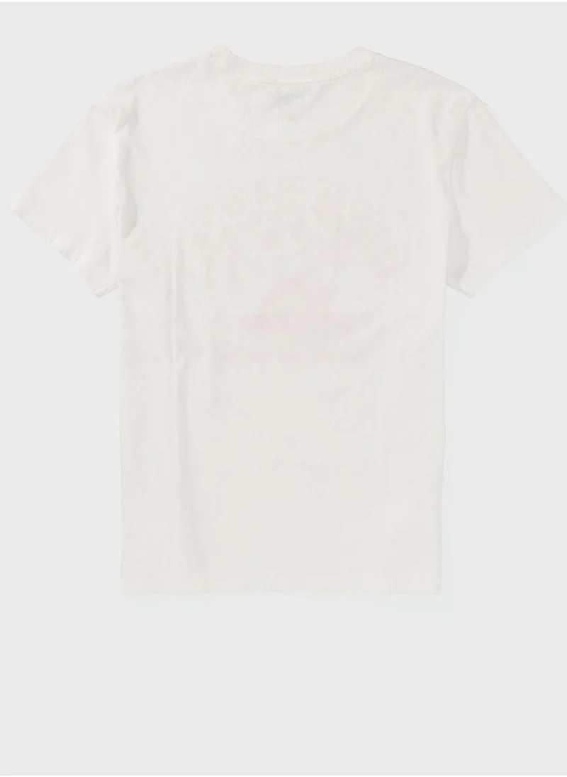 American Eagle Crew Neck Boyfriend T-Shirt
