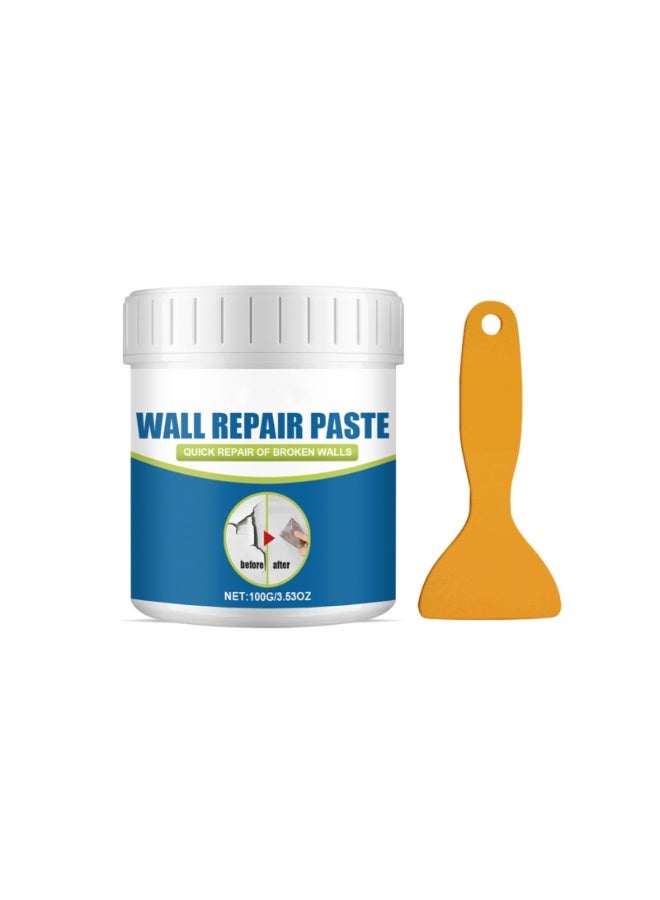 Wall Repair Paste White Spackle Kit, Hole Filler Putty for Crack & Peel Touch Up, Mending Agent with Scraper, Moisture-Resistant Drywall Repair - Image 1