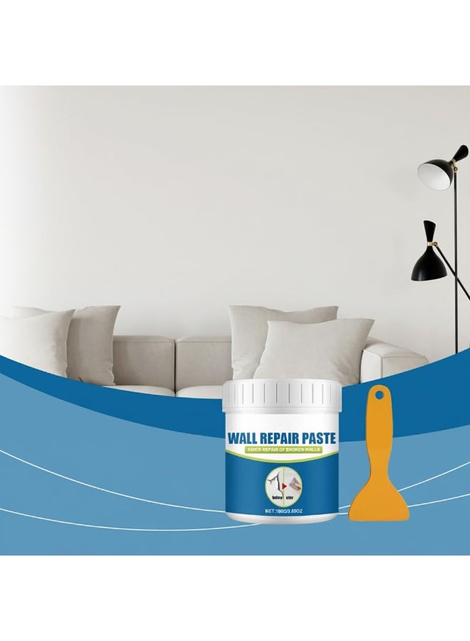 Wall Repair Paste White Spackle Kit, Hole Filler Putty for Crack & Peel Touch Up, Mending Agent with Scraper, Moisture-Resistant Drywall Repair - Image 5