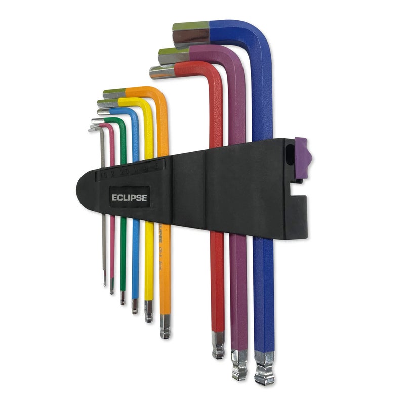 مجموعة مفاتيح سداسية ملونة من Eclipse Professional Tools EHK9PS المكونة من 9 قطع - Image 3