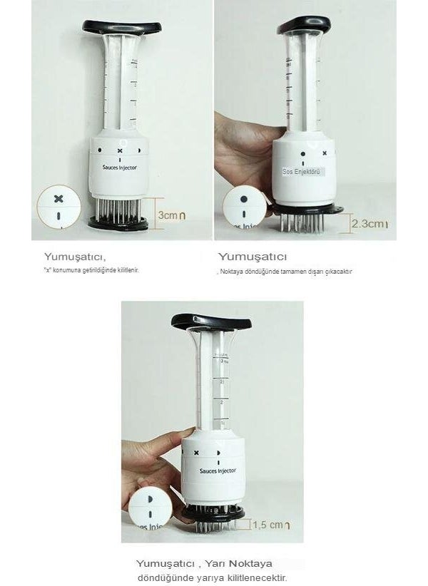 Profisher - Meat Tenderizer Piercing Needle, Sauce Syringe Press Type Marinade Flavor - Image 1