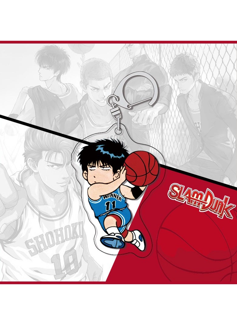 KUYING Creative Slam Dunk Keychain Student Backpack Pendant 