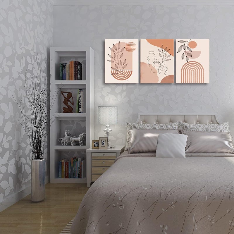 Ploceiny Abstract Boho Wall Art Set of 3 - Image 3