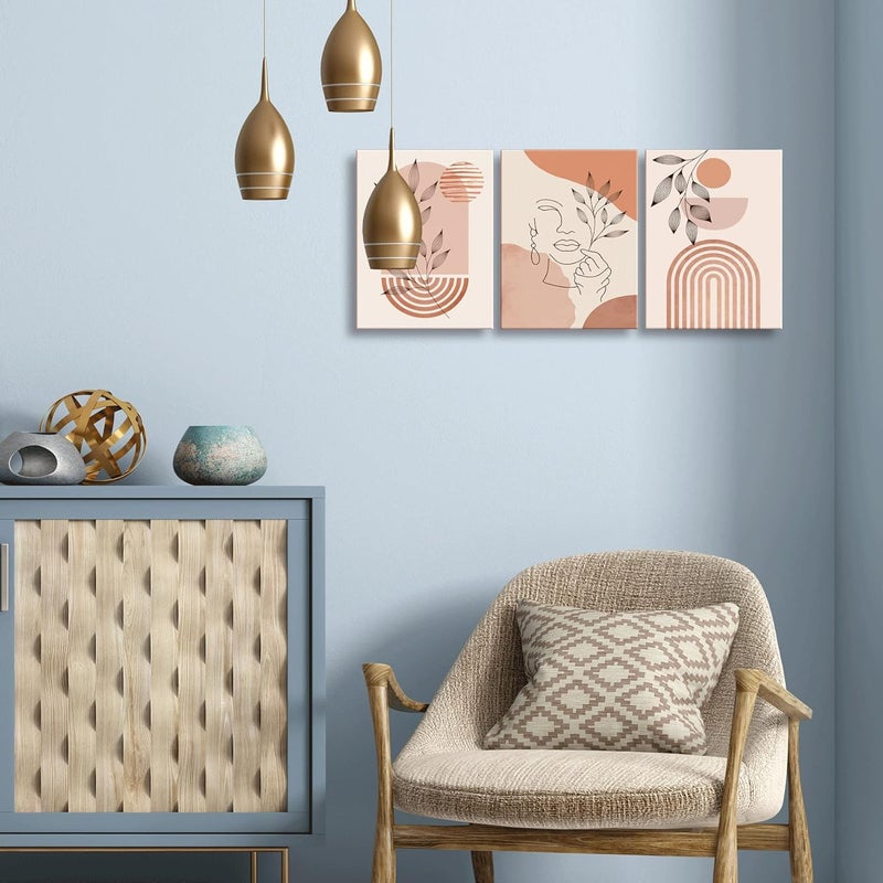 Ploceiny Abstract Boho Wall Art Set of 3 - Image 5