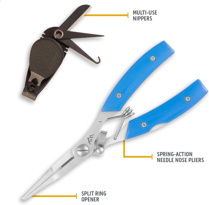 Outdoor Edge ReelFlex Fillet Knife with Sheath, Fishing Filet Knife with Nippers and Pliers, Perfect for Anglers, Gift for Men and Women - Image 4