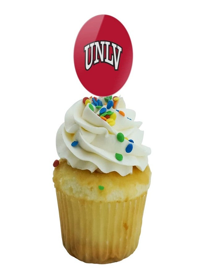 GRAPHICS & MORE University of Nevada, Las Vegas Primary Logo Cupcake Picks Toppers Decoration Set of 6 - Image 5