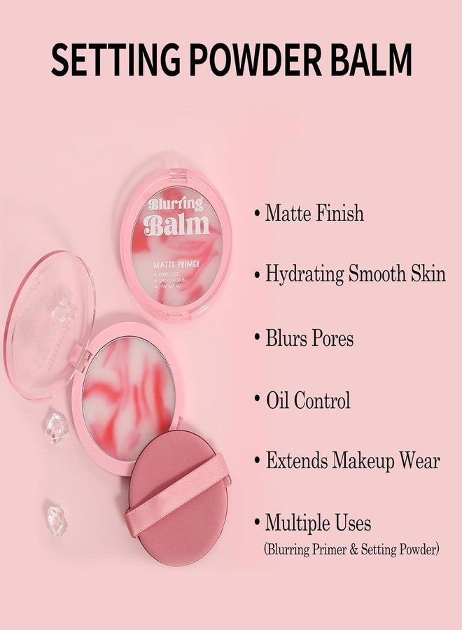 URQT Blurring Balm Matte Primer for Mature Women, Poreless Soft-Focus Effect, Oil Control Longwear Setting Powder Balm, Flawless Matte Finish, Evens Skin Tone, Smooths Wrinkles, Lightweight Foundation Base - Image 5