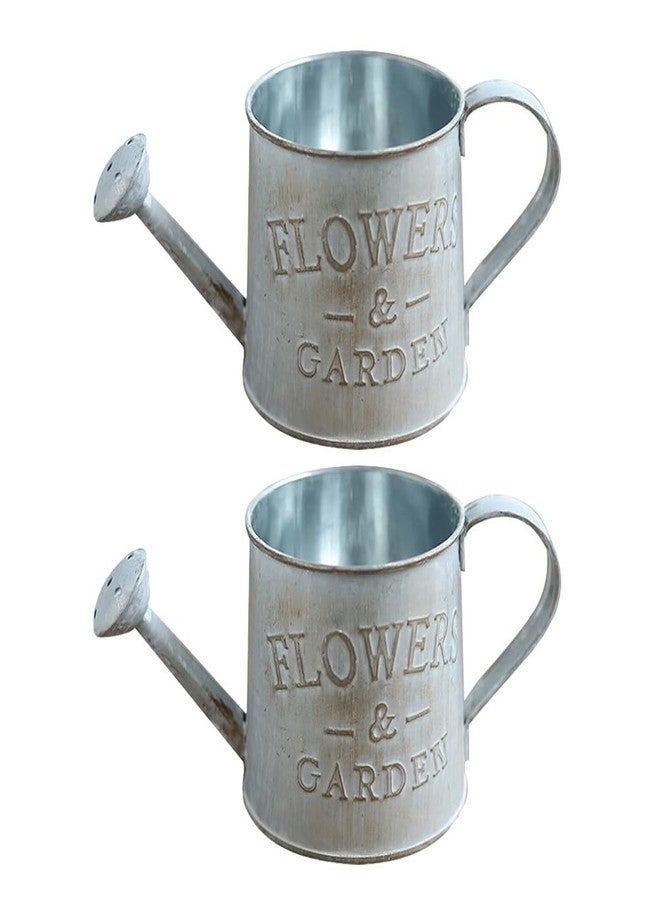 أموسفون أباريق سقي زهور من قطعتين من أموسفن - أباريق معدنية عتيقة صغيرة لتزيين المنزل والحديقة - Image 1